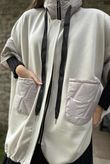 Soft Tech Jersey Puff Jacket Stone